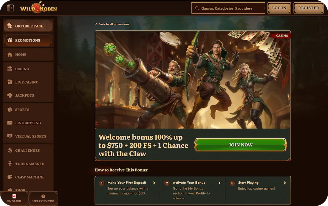 wild-robin-casino-welcome-bonus